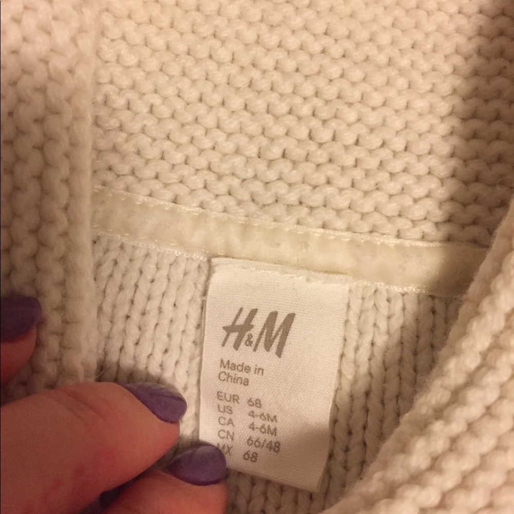 H&M cable knit sweater 6 months